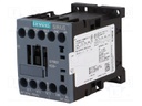 Contactor: 3-pole; NO x3; Auxiliary contacts: NC; 24VDC; 9A; 3RT20