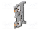 Splice terminal: rail; 0.14÷2.5mm2; ways: 1; terminals: 2; grey
