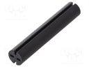 Spacer sleeve; LED; Øout: 5.1mm; ØLED: 5mm; L: 28mm; black; UL94V-0