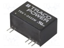 Converter: DC/DC; 1W; Uin: 19.2÷28.8V; Uout: 12VDC; Uout2: -12VDC