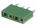 Socket; pin strips; HV-100; female; PIN: 4; straight; 2.54mm; THT