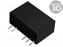 Converter: DC/DC; 1W; Uin: 4.5÷5.5V; Uout: 15VDC; Iout: 66mA; SIP