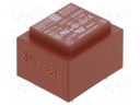 Transformer: encapsulated; 1.5VA; 230VAC; 6V; 250mA; Mounting: PCB