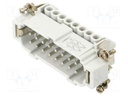 Connector: HDC; contact insert; male; JNE; PIN: 32; 32+PE; 16A; 600V