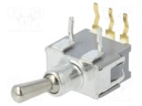 Switch: toggle; Pos: 2; SPDT; ON-(ON); 0.05A/48VAC; 0.05A/48VDC