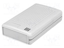 Enclosure: specialist; X: 55mm; Y: 95mm; Z: 22mm; ABS; grey; screwed