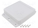 Enclosure: multipurpose; X: 140mm; Y: 141mm; Z: 37mm; 1555F; grey