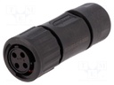Connector: circular; Series: eco|mate Aquarius; plug; female; 500V