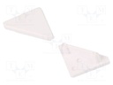 Cap for LED profiles; white; ABS; with the inscription TOPMET
