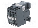 Contactor: 3-pole; NO x3; Auxiliary contacts: NC; 230VAC; 18A; DIN