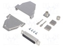 D-Sub; PIN: 25; plug; female; soldering; for cable; black