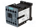 Contactor: 3-pole; NO x3; Auxiliary contacts: NC; 230VAC; 9A; 3RT20