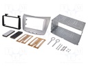 Radio frame; Lancia; 2 DIN; silver