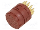 Connector: M23; PIN: 16; soldering; 100V; 7A; Series: EPIC