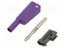 4mm banana; 32A; 1kV; insulated,with 4mm axial socket
