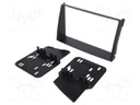 Radio mounting frame; Kia; 2 DIN; black