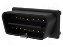 Diagnostic OBD II; black; 10A; Insulation: polyamide; -25÷85°C