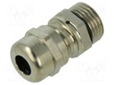 Cable gland; M16; IP66,IP67; brass; silver