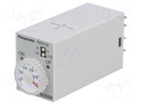 Timer; 0,05min÷10h; DPDT; 250VAC/7A; 24VDC; socket; -10÷50°C; PIN: 8