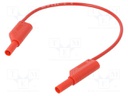 Test lead; 32A; banana plug with axial socket 4mm,both sides