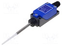Limit switch; spring, total length 60mm; NO + NC; 5A; max.250VAC