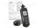 Tachometer; LCD; Meas.accur: ±(0,1% + 1 digit); 165x33x50mm