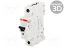 Circuit breaker; 230VAC; Inom: 13A; Poles: 1; DIN; Charact: B; 10kA