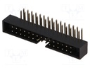 Socket; IDC; male; PIN: 30; angled 90°; THT; gold flash; 2mm