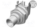 Connector: circular; socket; male; PIN: 5; gold-plated; 3A; IP65