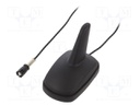 Antenna; SHARK; AM,FM; RAKU II female; black; 12VDC; Kind: RG174