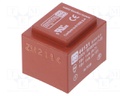 Transformer: encapsulated; 2VA; 230VAC; 18V; 18V; 56mA; 56mA