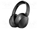 Headphones; black; Jack 3,5mm,USB C socket; wireless; 10m; 32Ω