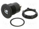 Adapter; for panel mounting,rear side nut; USB 2.0; Thread: M22