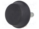 Vibroisolation foot; Ø: 50mm; Shore hardness: 55±5; 2.31kN; L: 20mm
