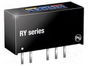 Converter: DC/DC; 1W; Uin: 22.8÷25.2V; Uout: 24VDC; Uout2: -24VDC