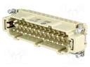 Connector: rectangular; male; Han E; PIN: 24; 24+PE; screw terminal