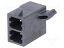 Socket; wire-board; male; Mega-Fit; 5.7mm; PIN: 2; Layout: 2x1; 23A