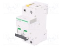 Circuit breaker; 400VAC; Inom: 16A; Poles: 2; DIN; Charact: D; 6kA