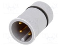 Plug; M12; PIN: 4; A code-DeviceNet / CANopen; 4A; Series: E