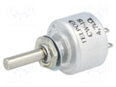 Potentiometer: shaft; single turn; 4.7kΩ; 1W; ±20%; 4mm; linear; THT