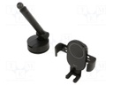 Car holder; black; for dashboard; snapped-in