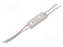 LED; white neutral; 4000K; 116lm; 175°; No.of diodes: 2; 11x16x50mm