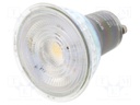 LED lamp; natural white; GU10; 220/240VAC; 390lm; 6W; 35°; -20÷40°C