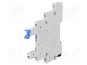 Socket; PIN: 5; 6A; 250VAC; Mounting: DIN; Leads: screw terminals