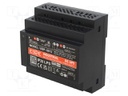 Power supply: switching; for DIN rail; 12VDC; 5A; 190÷240VAC; 88%