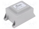 Transformer: encapsulated; 20VA; 230VAC; 12V; 1.66A; Mounting: PCB