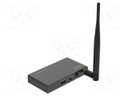 HDMI extender; HDCP 1.3,HDMI 1.4; DC socket,HDMI socket,IrDA