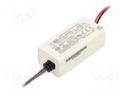 Power supply: switched-mode; LED; 8W; 11÷23VDC; 350mA; 90÷264VAC