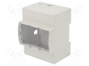 Enclosure: for computer; Raspberry Pi 4 B; ABS; grey; X: 71.3mm