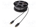 Cable; DisplayPort 1.4,HDCP 2.2,optical; 30m; black